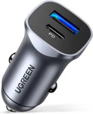 UGREEN PD 24W Car Charger Fast Charging Dual USB Car Plug